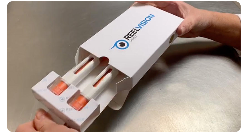 Reelvision delivers plastic-free carton for clinical trial facility